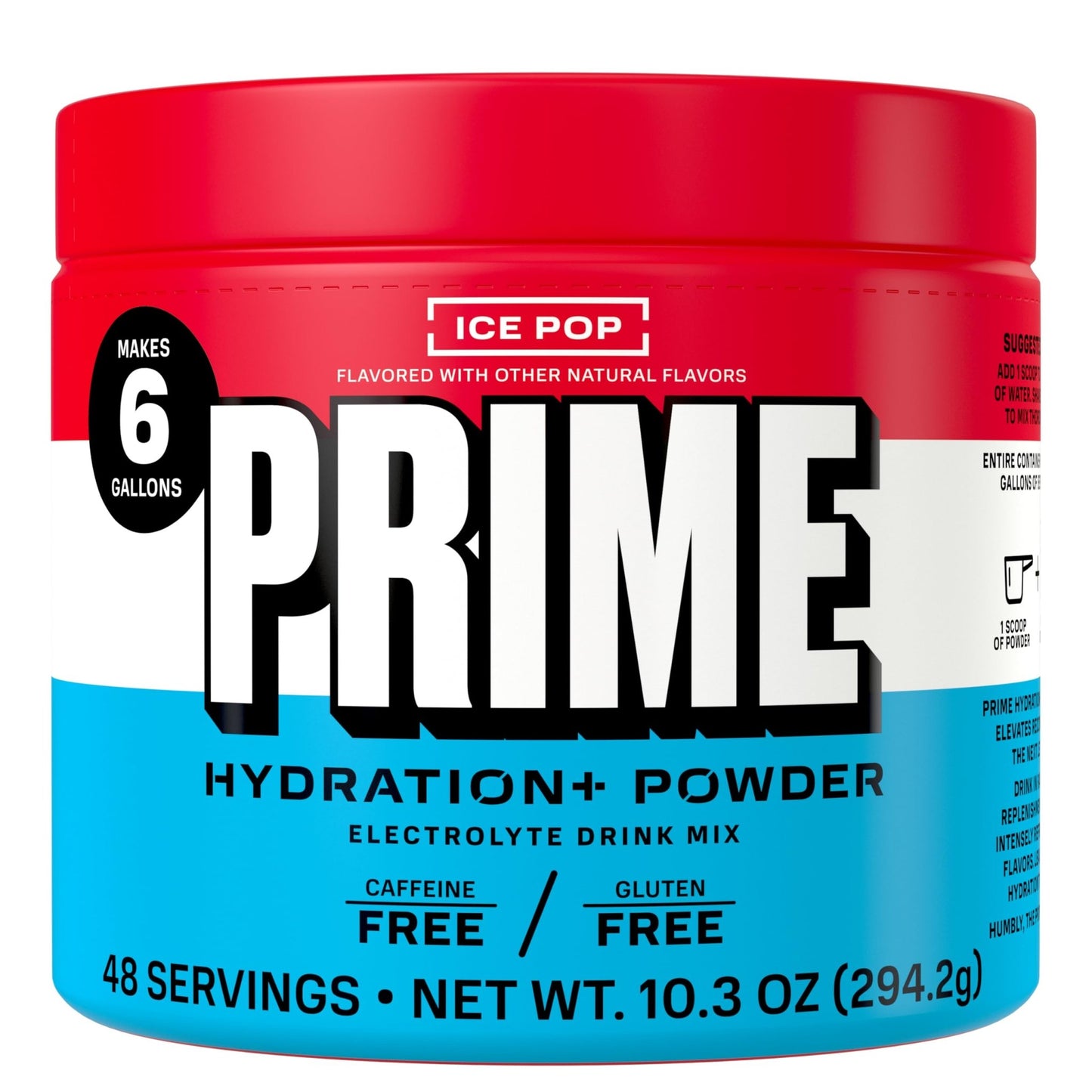 PRIME HYDRATION+ Electrolyte Powder, Ice Pop, Sugar Free Hydration Drink Mix with Potassium, Magnesium & B Vitamins to Replenish Fluids, - dailyvitalstore