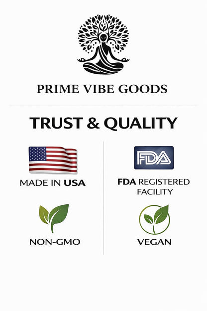 Prime Vibe Goods Lift & Drift – Energy & Stress Support Supplement – Adaptogens for Focus, Relaxation & Sleep – Ashwagandha, Magnesium, Rhodiola, GABA, Maca – Vegan (2-Pack, 120 Capsules) - dailyvitalstore