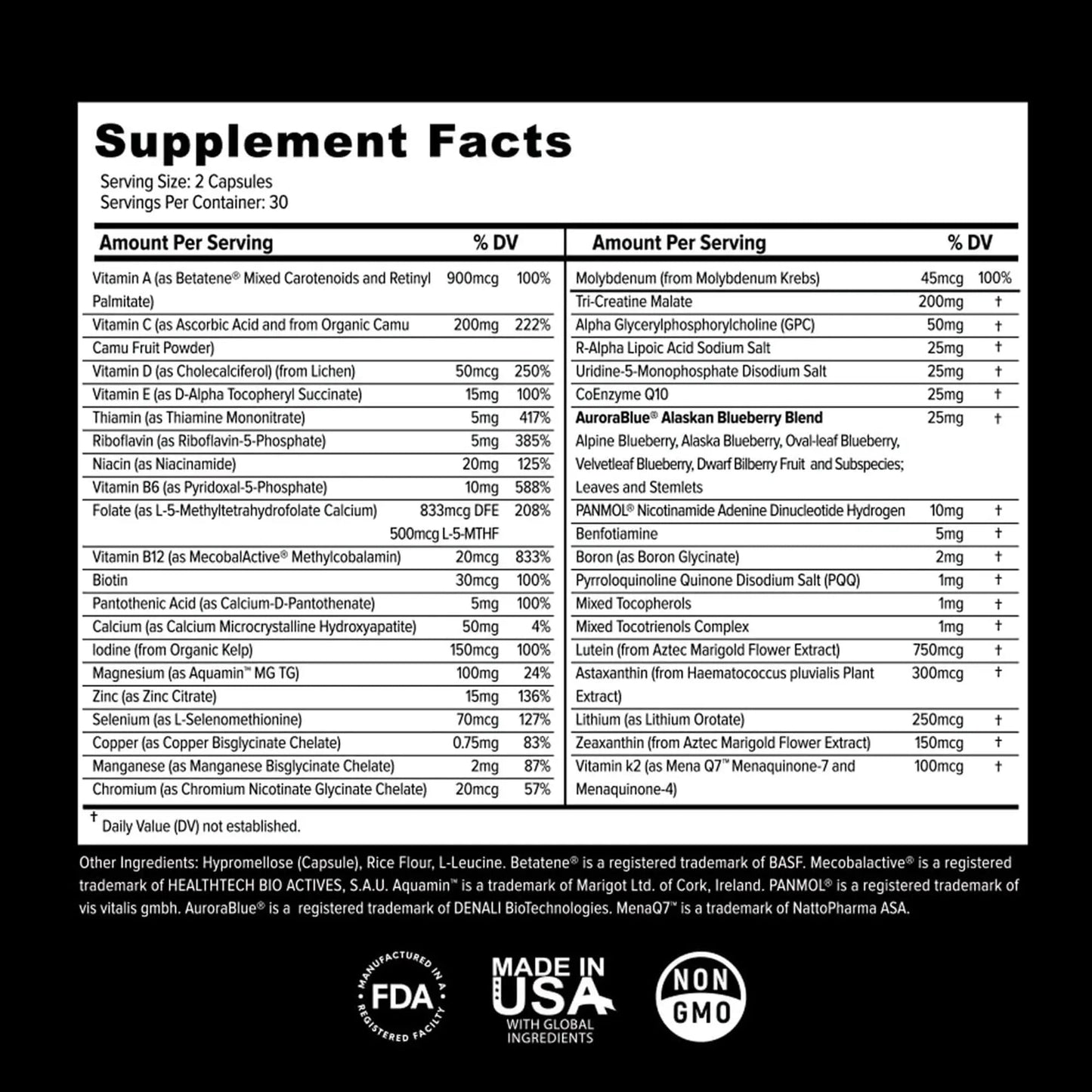 Primitive Scientific Whole Food Daily Essential Multivitamins for Adults and Seniors - 2X a Day - Vitamin A, C, D, E, B12 and Minerals - dailyvitalstore