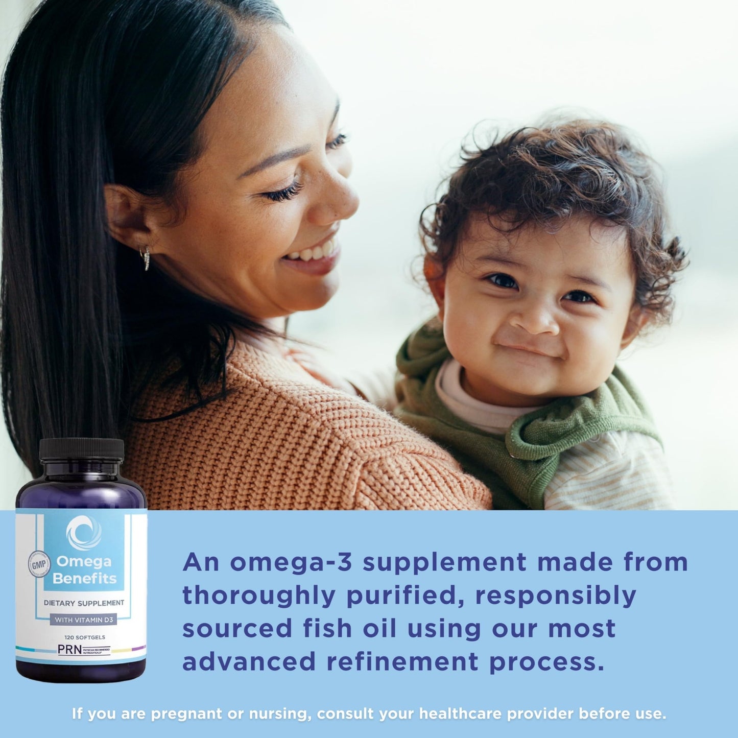 PRN Omega 3 Supplement - 240 Softgels, 60-Day Supply - Fish Oil Omega 3 Supplements with 1680 mg EPA & 560 mg DHA - rTG Omega-3 + Vitamin D for Skin, Joint, Brain, Eye & Heart Health - dailyvitalstore