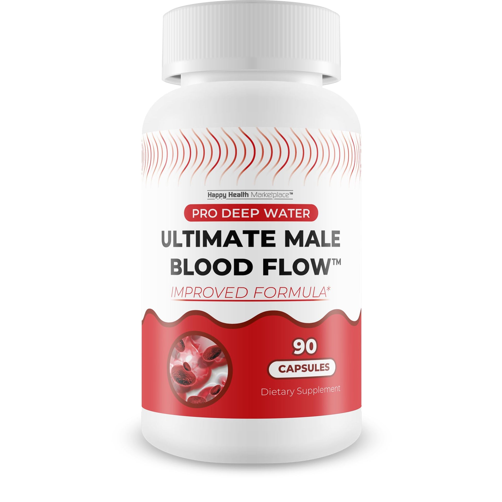 Pro Deep Water Ultimate Male Blood Flow - Improved Formula - Our Best Improved Blood Flow Supplement for Men - Advanced Blood Flow Support for Men - Our Best Circulation Supplement Alpha Boost Pills - dailyvitalstore
