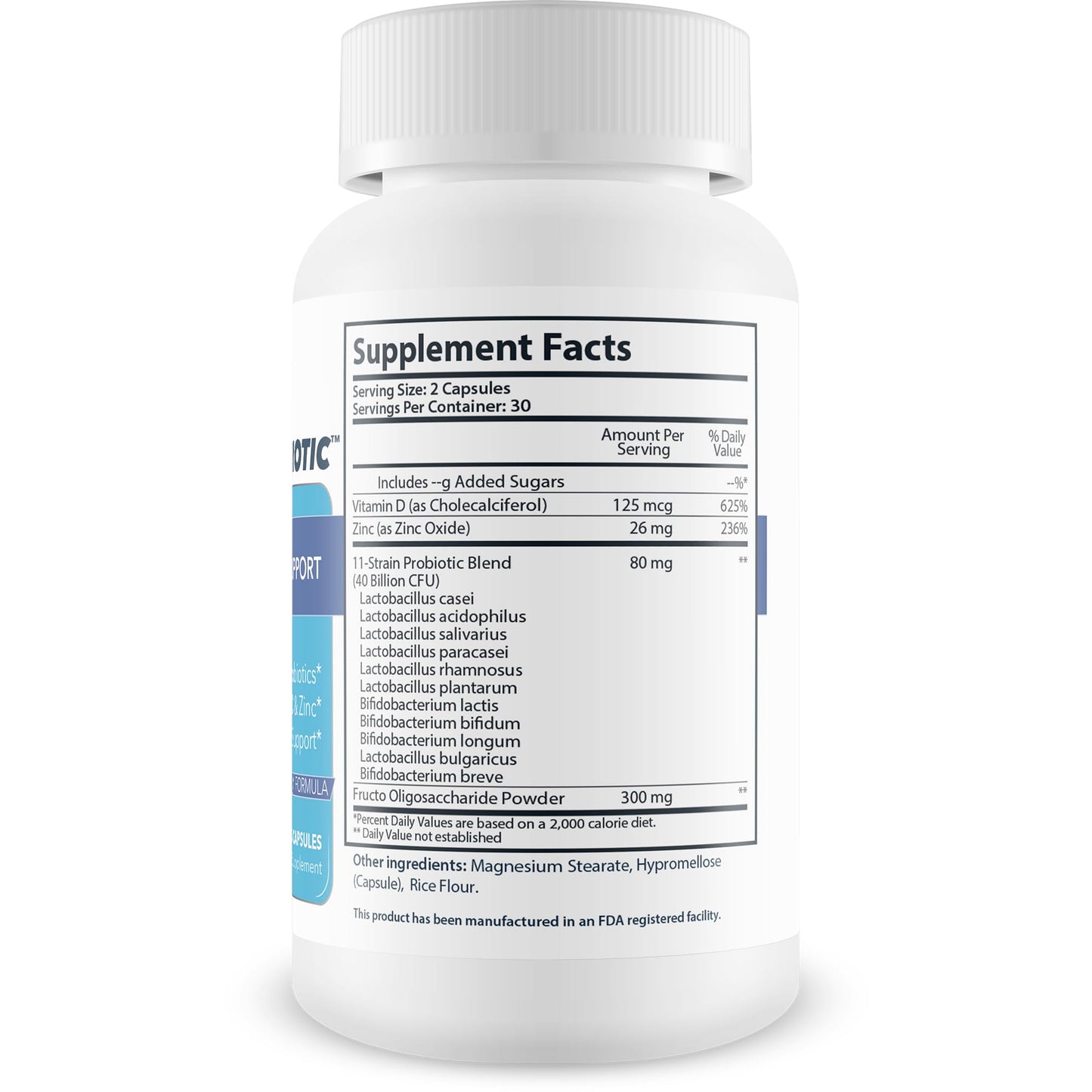 Pro Skin Probiotic - Skin Health Supporting Probiotic with Immune Support - Promote Healthy Skin Microbiome from Inside Out - Health Starts in the Gut - Support Reduced Breakouts, Redness, & Puffiness - dailyvitalstore
