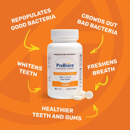 ProBiora Professional Strength Oral Probiotics for Teeth and Gums | Dental Probiotic for Oral Health | Bad Breath Treatment for Adults | Tooth Whitening - dailyvitalstore