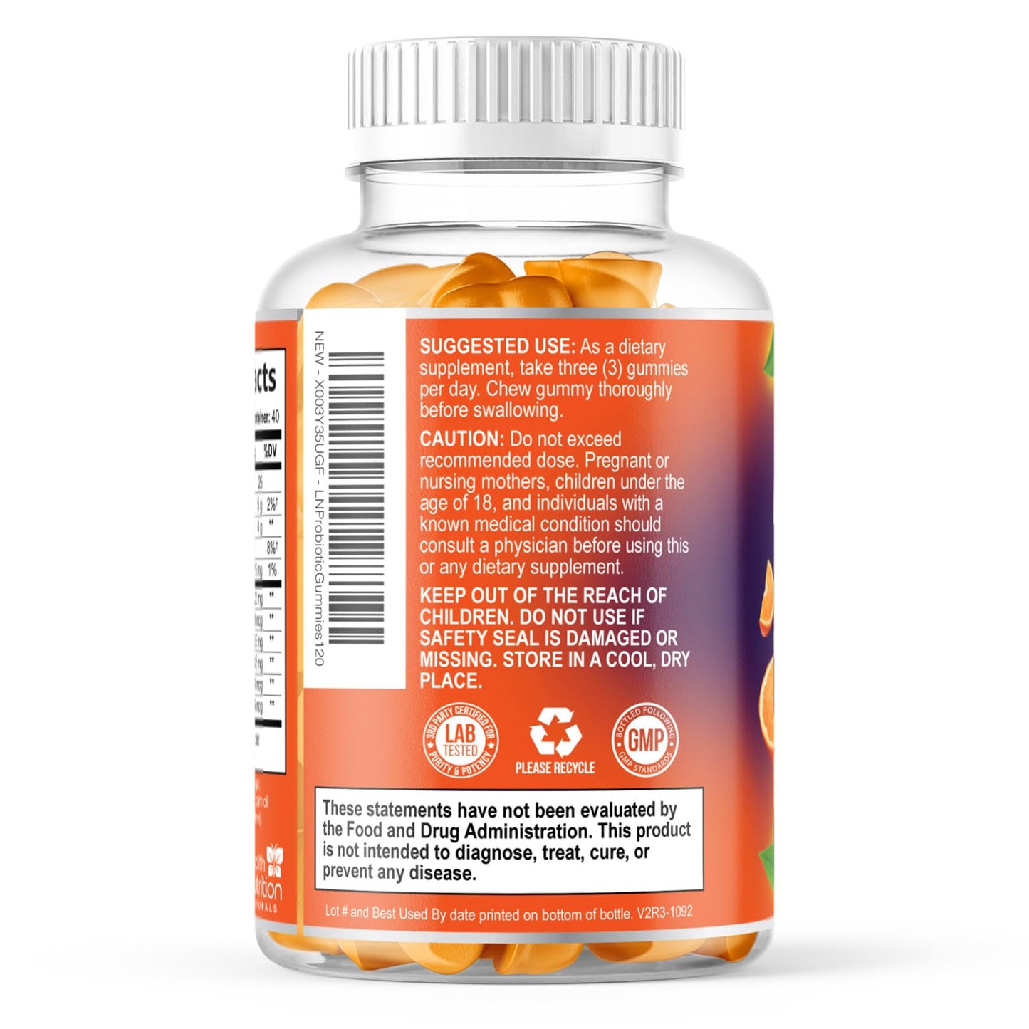 Probiotic Gummies - Advanced Multi-Strain Probiotic Formula - Gut & Digestive Health Support Gummy - Bacillus Coagulans 5 Billion CFU Per Serving, Daily Acidophilus Probiotics Supplement - 120 Gummies - dailyvitalstore