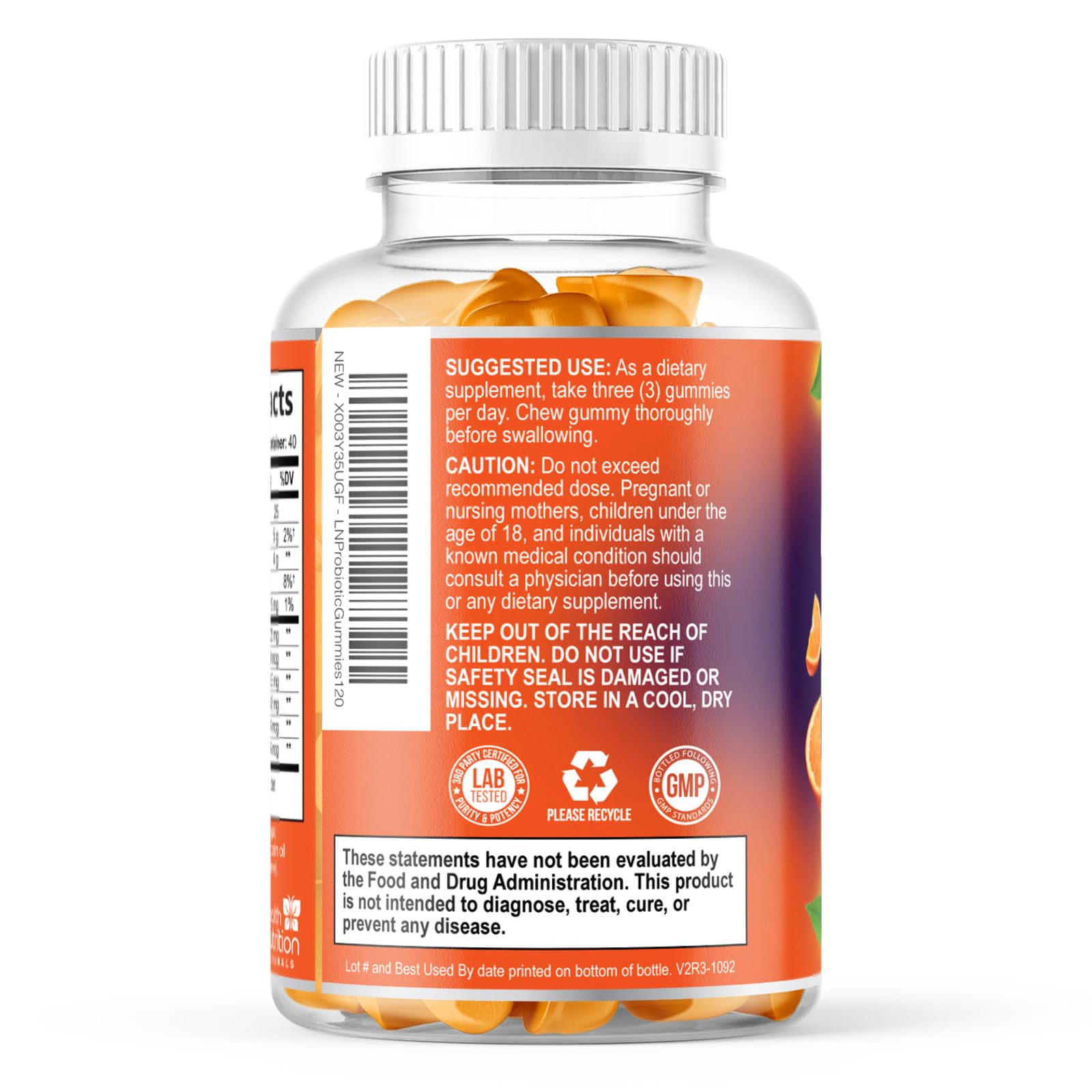 Probiotic Gummies - Advanced Multi-Strain Probiotic Formula - Gut & Digestive Health Support Gummy - Bacillus Coagulans 5 Billion CFU Per Serving, Daily Acidophilus Probiotics Supplement - 120 Gummies - dailyvitalstore