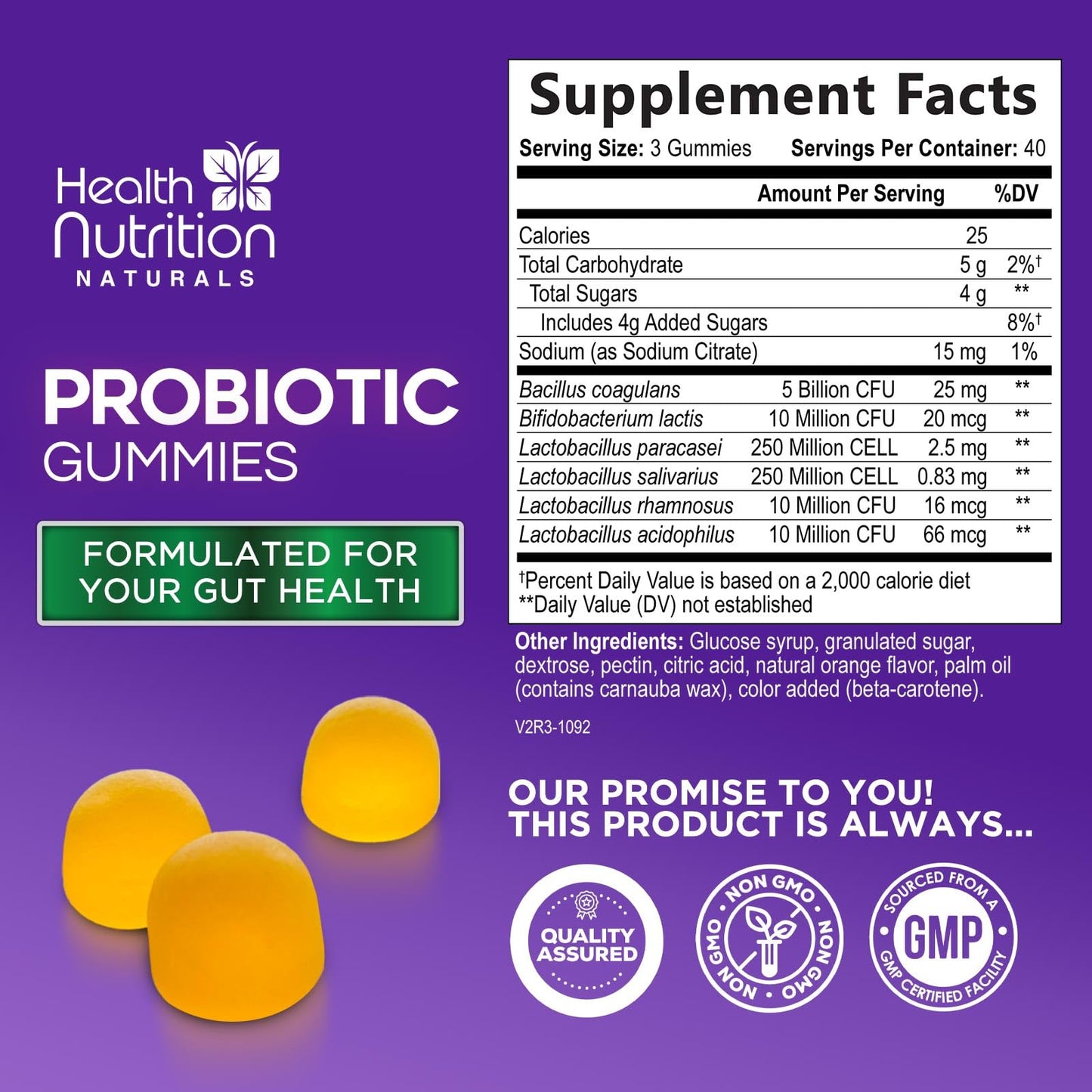 Probiotic Gummies - Advanced Multi-Strain Probiotic Formula - Gut & Digestive Health Support Gummy - Bacillus Coagulans 5 Billion CFU Per Serving, Daily Acidophilus Probiotics Supplement - 120 Gummies - dailyvitalstore