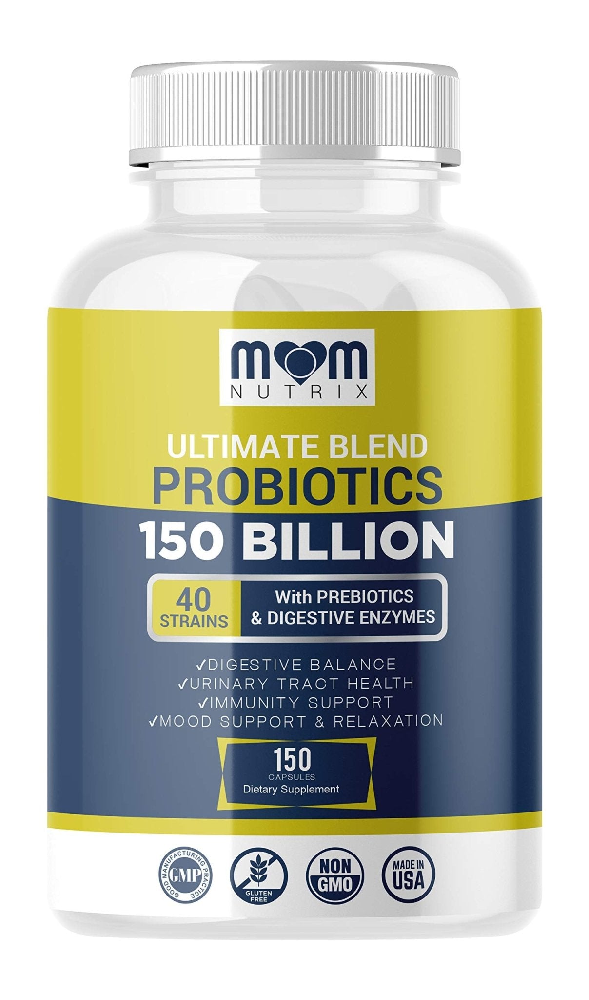 Probiotics 150 Billion CFU - 40 Strain Probiotics for Women, Men and Adults - Shelf Stable Probiotic with Organic Prebiotic - Acidophilus Probiotic - dailyvitalstore