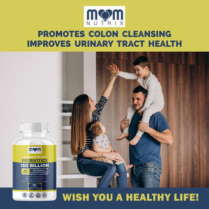 Probiotics 150 Billion CFU - 40 Strain Probiotics for Women, Men and Adults - Shelf Stable Probiotic with Organic Prebiotic - Acidophilus Probiotic - dailyvitalstore