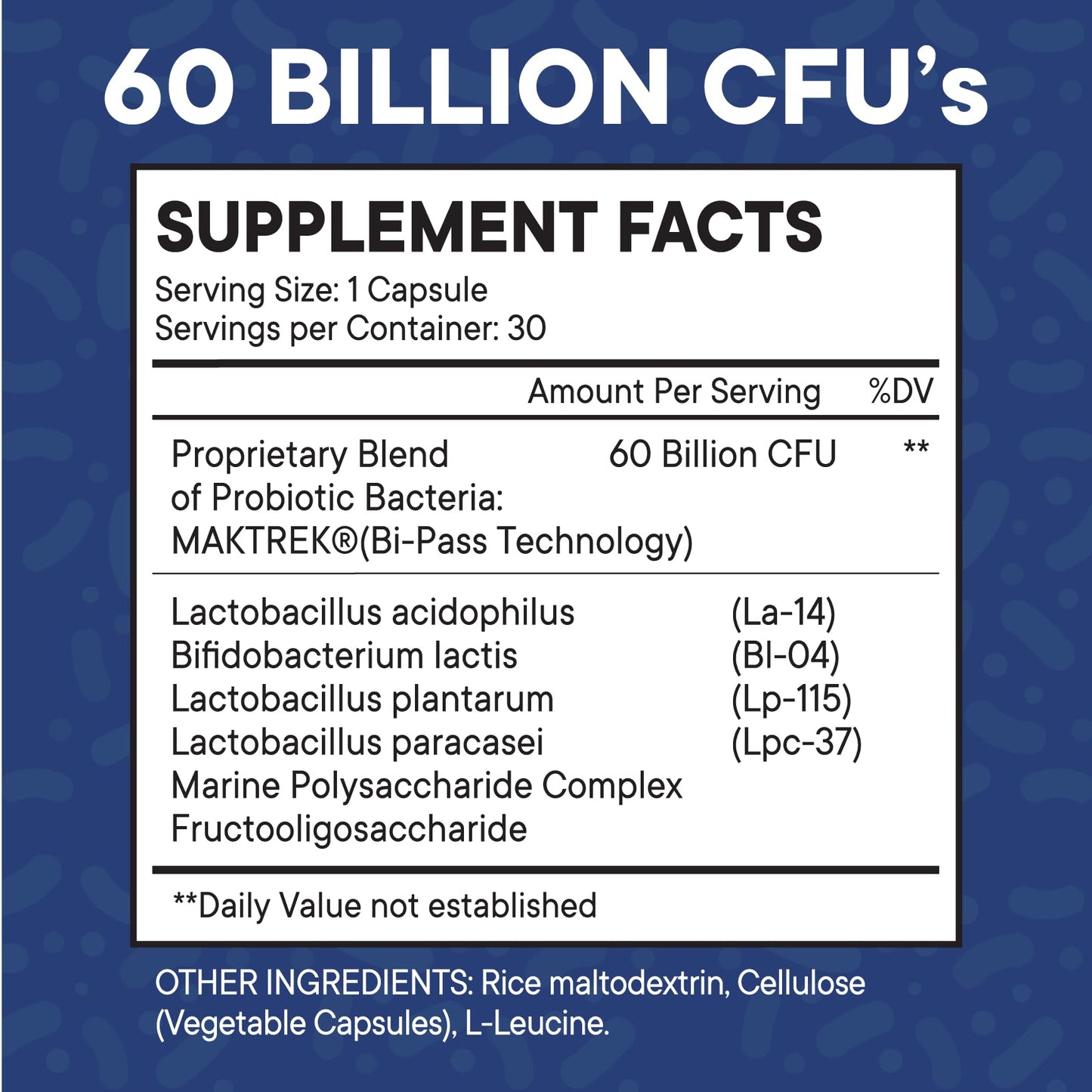 Probiotics 60 Billion CFU with Prebiotic Formula - Probiotics for Women and Men and Adults, 100% Natural Digestive Enzymes, - dailyvitalstore