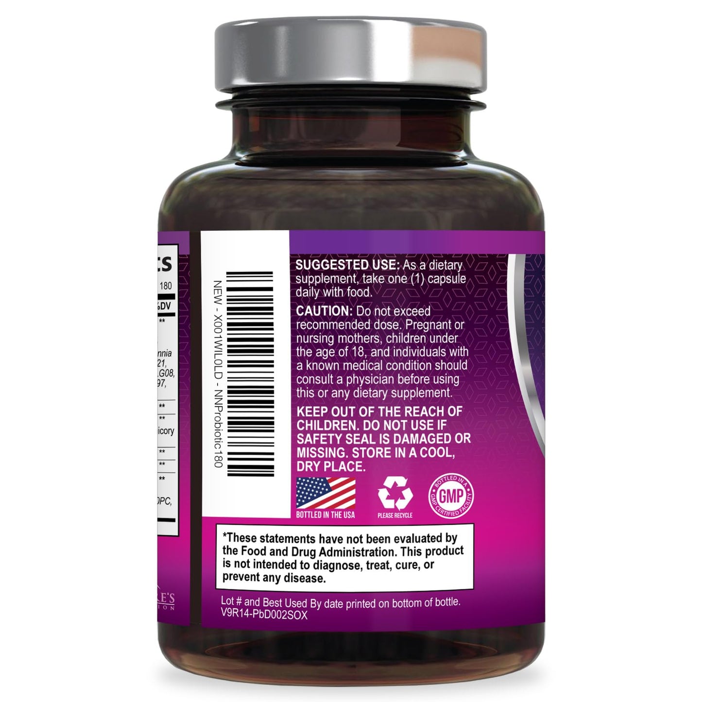 Probiotics for Digestive Gut Health - 50 Billion CFU Per Capsule, 10 Premium Strains & Prebiotics - Best Probiotics for Women & Men, Occasional Constipation, Gas, Immune Health Support - 180 Capsules - dailyvitalstore