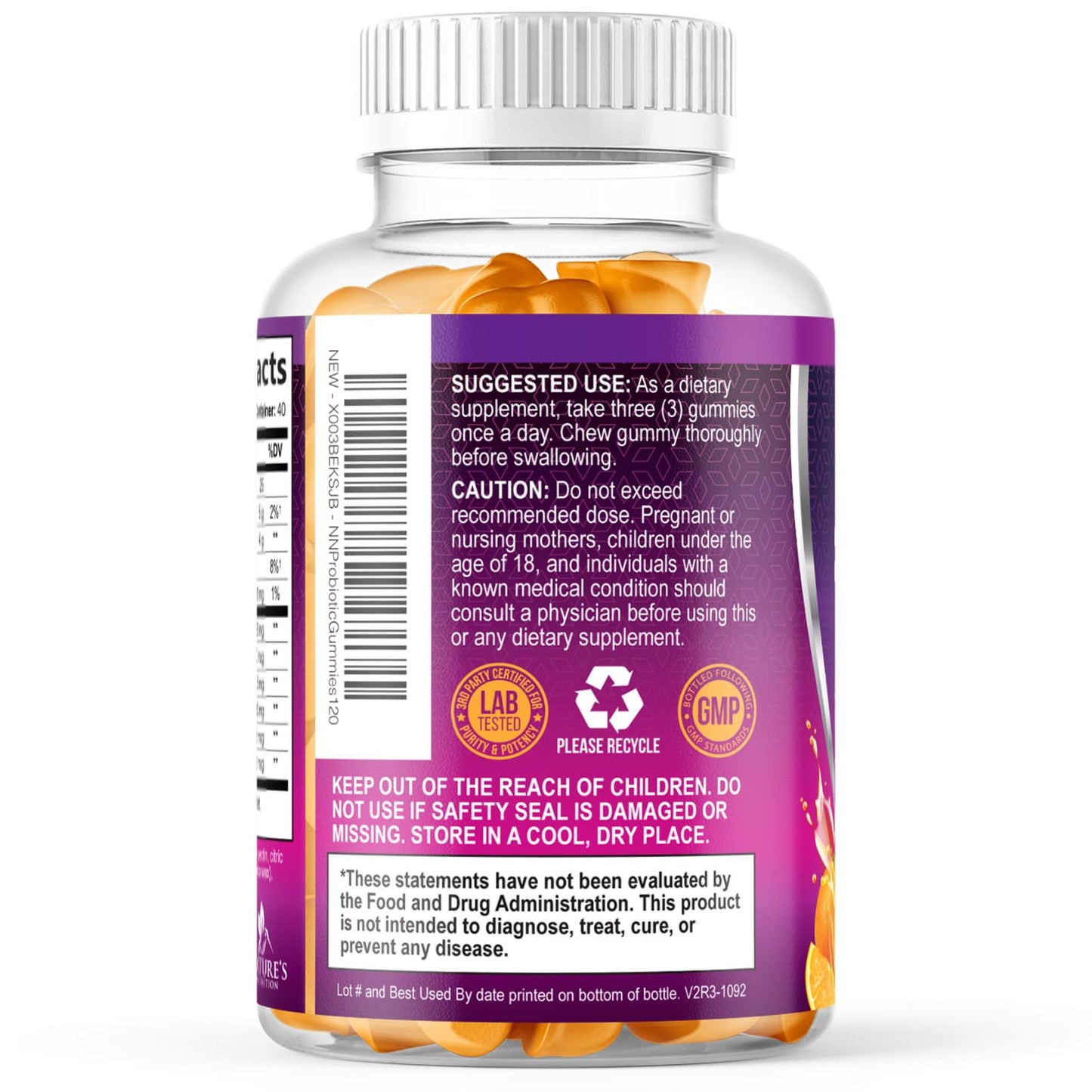 Probiotics for Digestive Health Gummies - 6 Unique Strains for Daily Immune Support & Gut Health, Supports Constipation, Gas & Bloating - Best Probiotic Supplement - dailyvitalstore