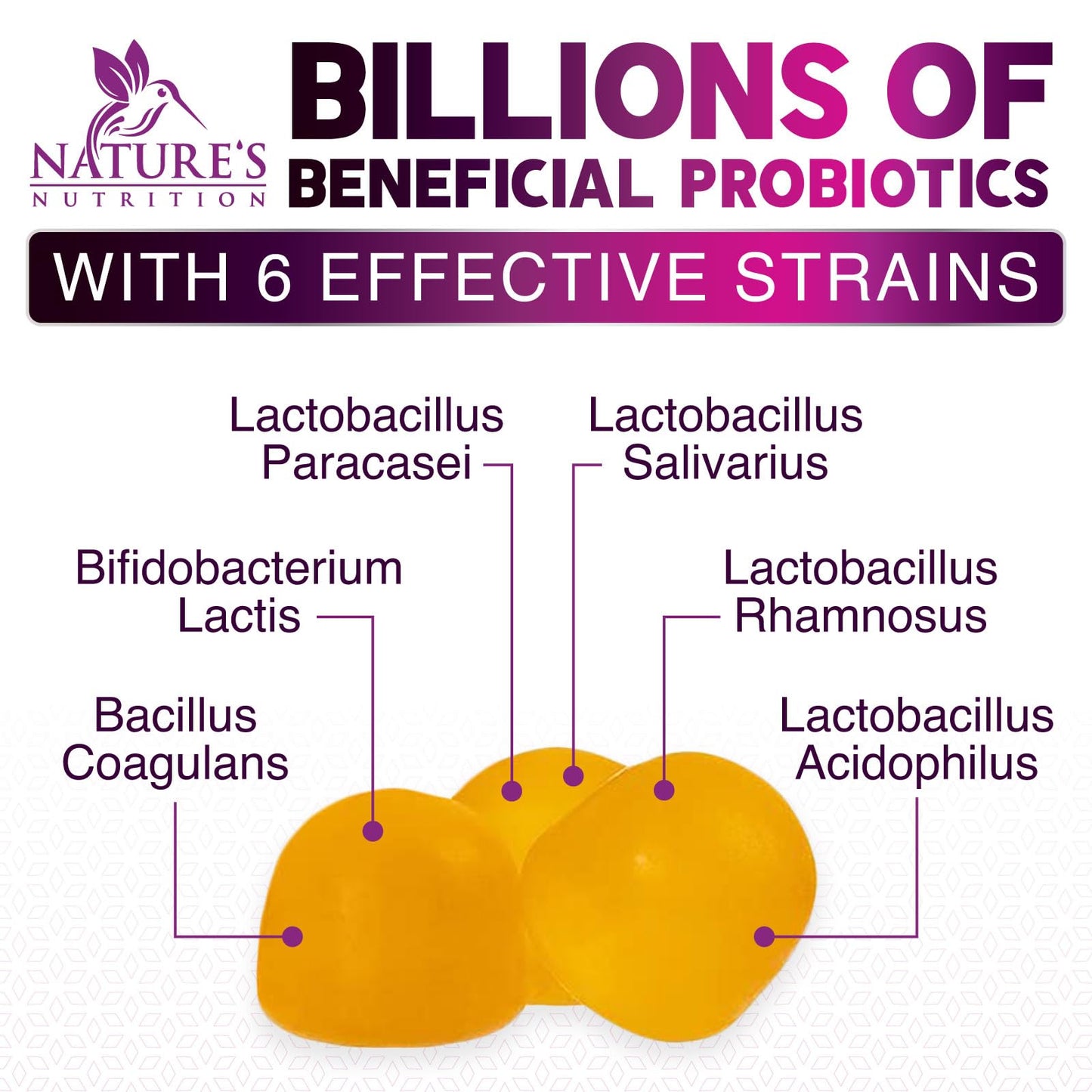 Probiotics for Digestive Health Gummies - 6 Unique Strains for Daily Immune Support & Gut Health, Supports Constipation, Gas & Bloating - Best Probiotic Supplement - dailyvitalstore