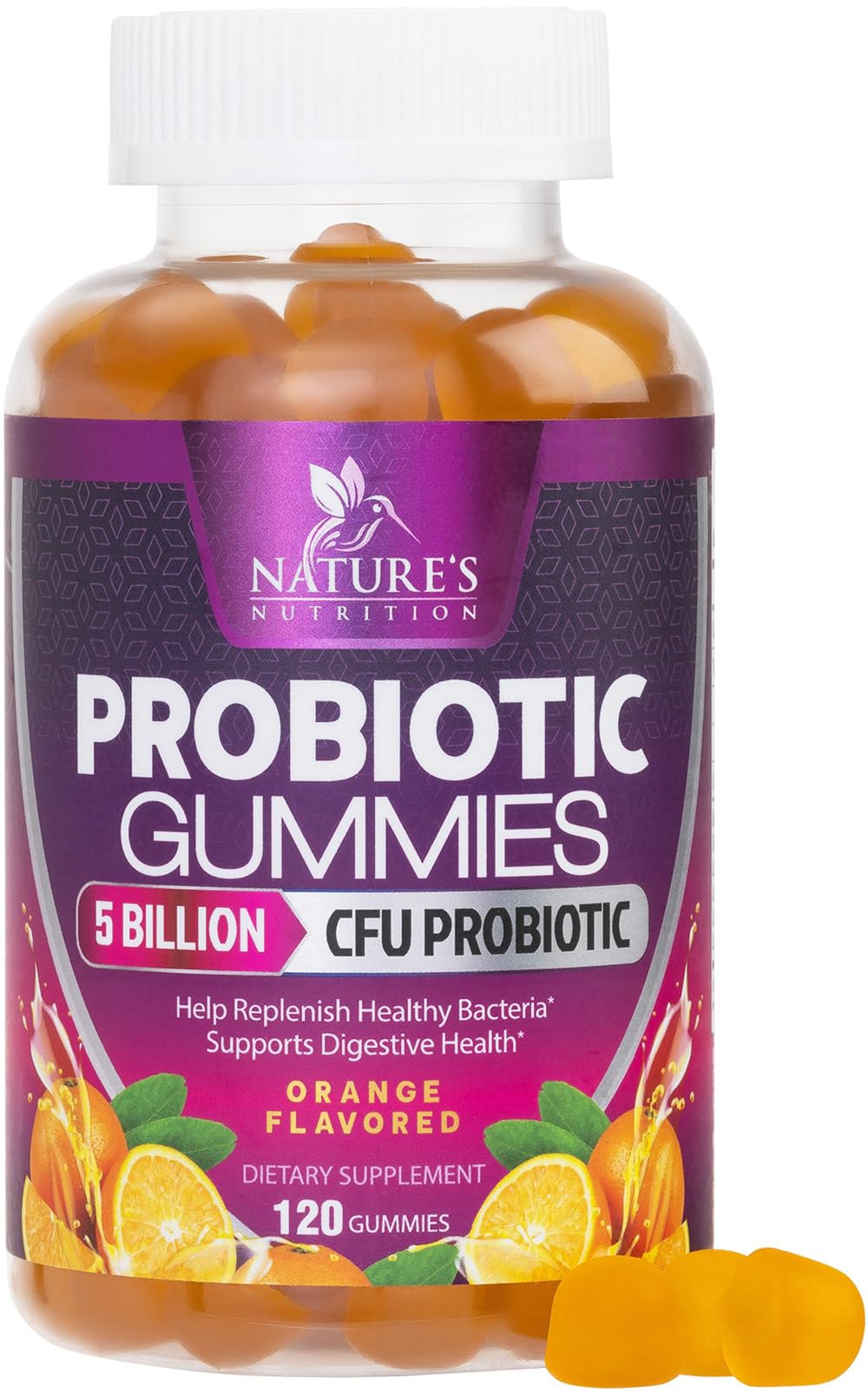 Probiotics for Digestive Health Gummies - 6 Unique Strains for Daily Immune Support & Gut Health, Supports Constipation, Gas & Bloating - Best Probiotic Supplement - dailyvitalstore