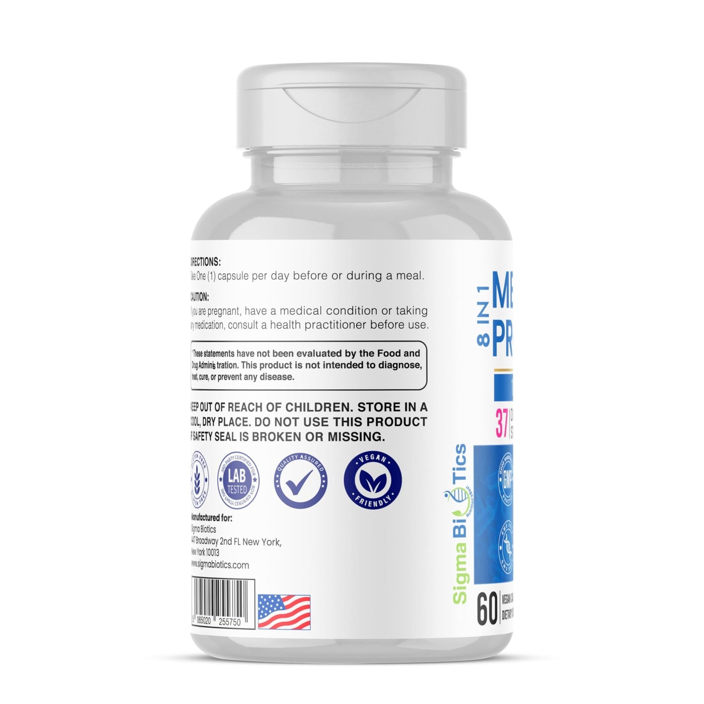 Probiotics for Men - 150 Billion CFU Acidophilus Capsules with Prebiotics & Postbiotics - Supports Gut Microbiome, Colon & Immune Health - dailyvitalstore
