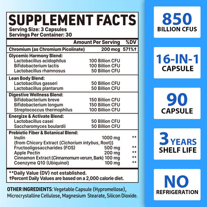 Probiotics for Men, Advanced 50+ Mens Probiotic, Comprehensive Gut & Energy Support with 850 Billion CFU, 1800mg Prebiotics Fiber – Tailored Wellness mens probiotics - dailyvitalstore