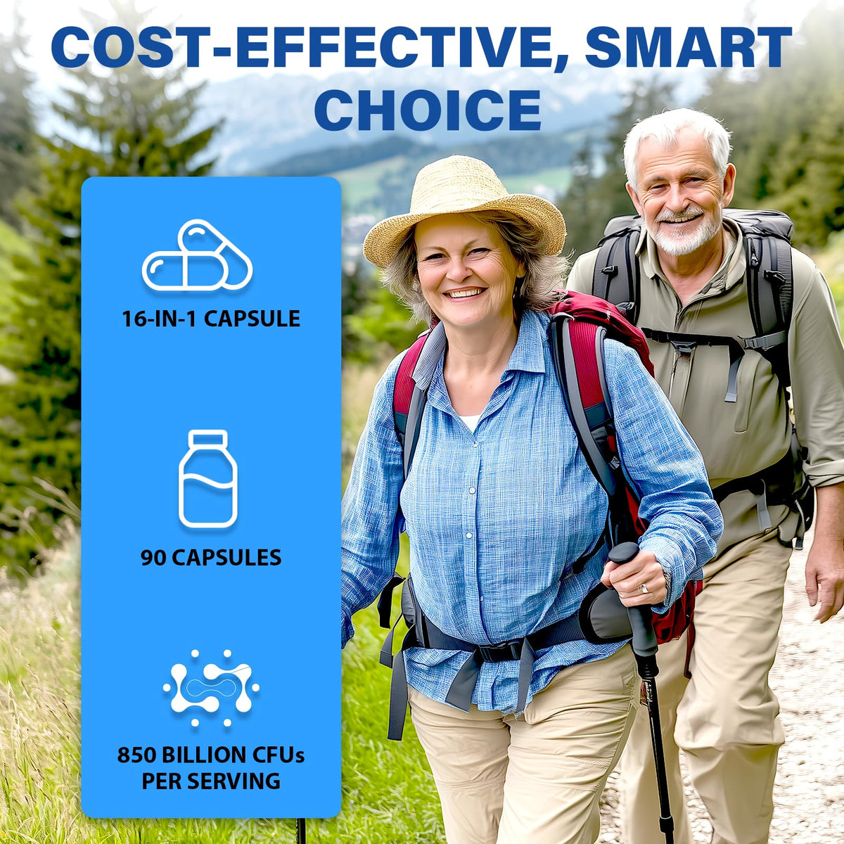 Probiotics for Men, Advanced 50+ Mens Probiotic, Comprehensive Gut & Energy Support with 850 Billion CFU, 1800mg Prebiotics Fiber – Tailored Wellness mens probiotics - dailyvitalstore