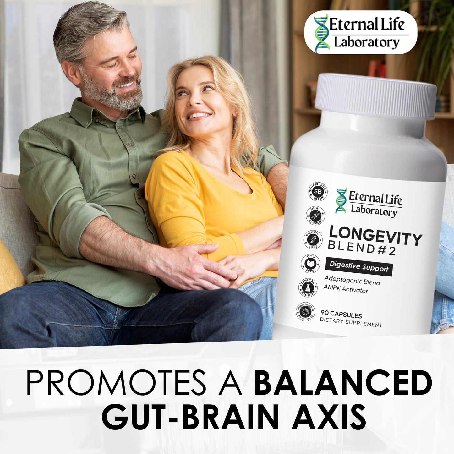 Probiotics for Women and Men, Daily Probiotic Supplement Probiotics and Triphala, Green Tea Extract - Anti-Aging Gut Health Optimizer - Intestinal, Colon & Digestive Health - 90 Capsules - dailyvitalstore