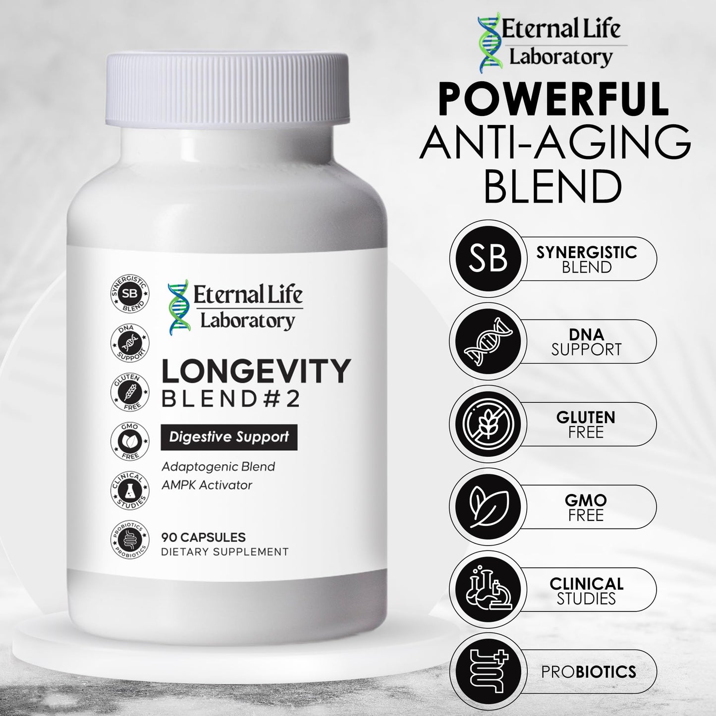 Probiotics for Women and Men, Daily Probiotic Supplement Probiotics and Triphala, Green Tea Extract - Anti-Aging Gut Health Optimizer - Intestinal, Colon & Digestive Health - 90 Capsules - dailyvitalstore