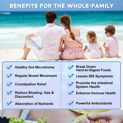 Probiotics for Women & Men - 100 Billion Plus Digestive Enzymes & Prebiotics, Highest Potency 3-in-1 Complete Probiotics for Digestive Health, Immune Support - dailyvitalstore