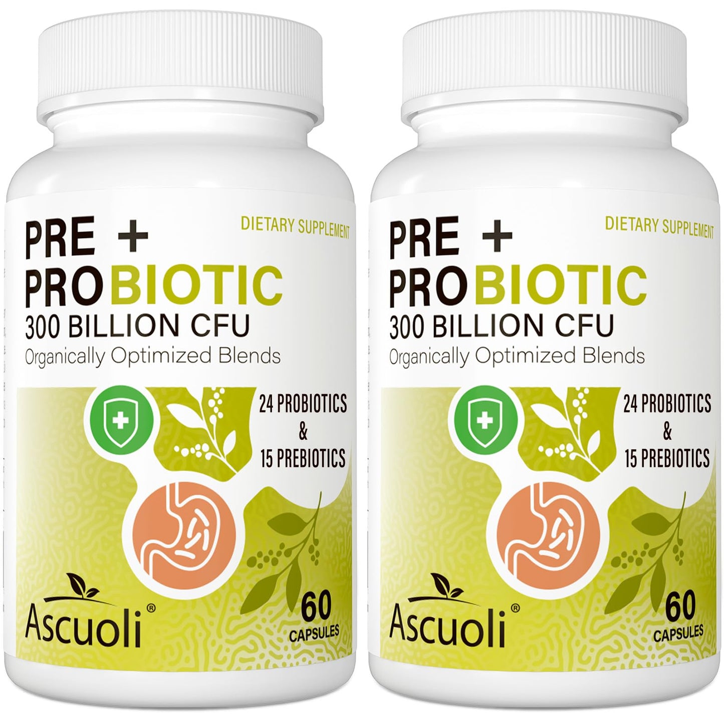 Probiotics for Women & Men - 300 Billion CFU, 24 Strains + 15 Organic Herbs Prebiotics Blend, Daily Probiotic for Digestive Health, Immune, Gut, Bloating - 120 Vegetarian Capsule (120-Days Supply) - dailyvitalstore