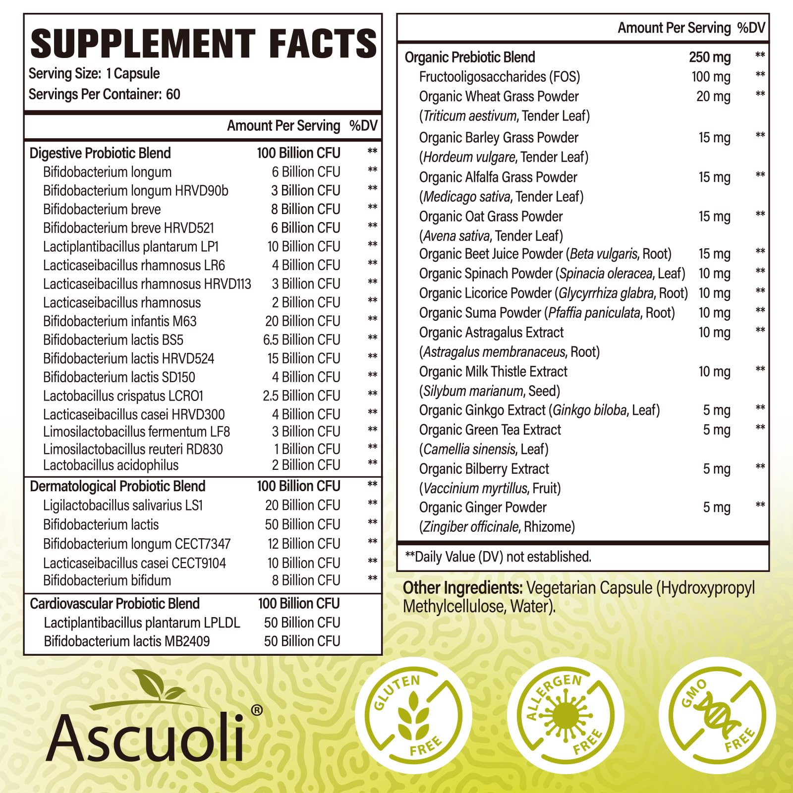Probiotics for Women & Men - 300 Billion CFU, 24 Strains + 15 Organic Herbs Prebiotics Blend, Daily Probiotic for Digestive Health, Immune, Gut, Bloating - dailyvitalstore