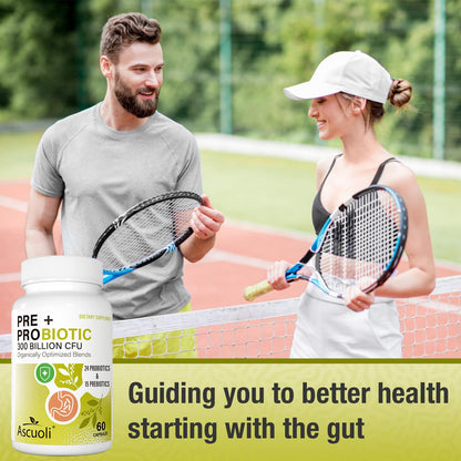 Probiotics for Women & Men - 300 Billion CFU, 24 Strains + 15 Organic Herbs Prebiotics Blend, Daily Probiotic for Digestive Health, Immune, Gut, Bloating - dailyvitalstore