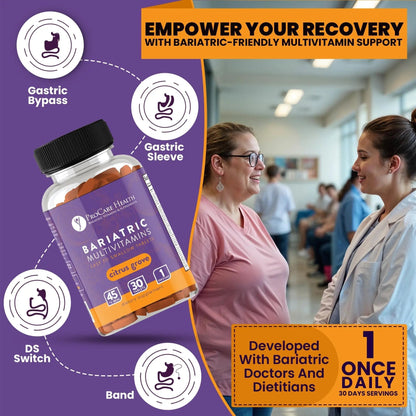 Procare Health Bariatric Multivitamin with Iron 45mg Easy to Swallow 30 Tablets - Post Op Bariatric Vitamins for Gastric Bypass Pills - dailyvitalstore