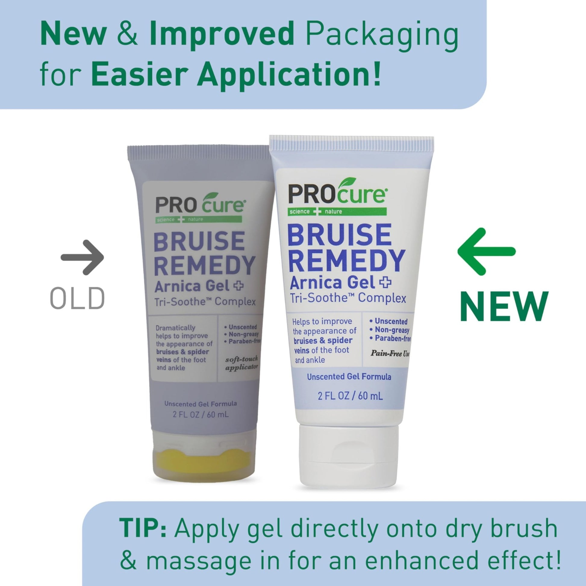 PROcure Arnica & MSM Bruise Remedy Gel – Paraben-Free, Unscented Arnica Montana Gel for Bruising, Spider Veins & Skin Discoloration – 2 Pack - dailyvitalstore