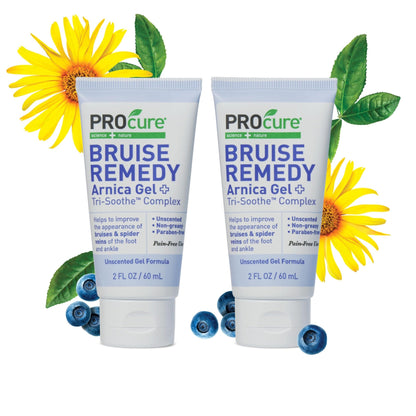 PROcure Arnica & MSM Bruise Remedy Gel – Paraben-Free, Unscented Arnica Montana Gel for Bruising, Spider Veins & Skin Discoloration – 2 Pack - dailyvitalstore