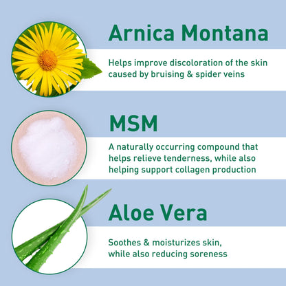 PROcure Arnica & MSM Bruise Remedy Gel – Paraben-Free, Unscented Arnica Montana Gel for Bruising, Spider Veins & Skin Discoloration – 2 Pack - dailyvitalstore