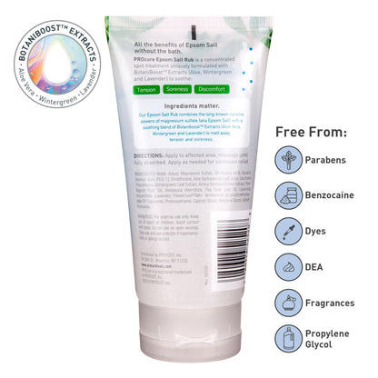 PROcure Epsom Salt Rub Gel – Concentrated Muscle Relief with Organic Aloe Vera & Essential Oils for Aches, Soreness & Tension – 2 Pack - dailyvitalstore