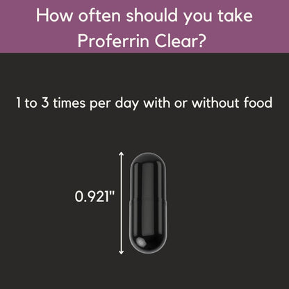 Proferrin Clear Heme Iron Supplement, 90 Capsules- Superior Absorption, Easy on The Gut, Natural, Made in The US - dailyvitalstore