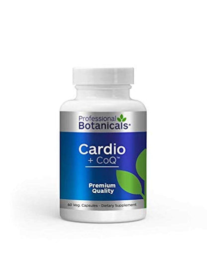 Professional Botanicals Cardio-CoQ CoQ10 - Vegan Formulated Coenzyme Q10 with Hawthorne Berry Valerian Root and Cayenne Pepper - 60 vegetarian capsules - dailyvitalstore