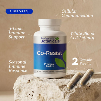 Professional Botanicals - Vegan Formulated Co-Resists - Synergistic Blend of Herbs and Powerful Nutrients that Supports the Immune System - 90 Vegetarian Capsules - dailyvitalstore