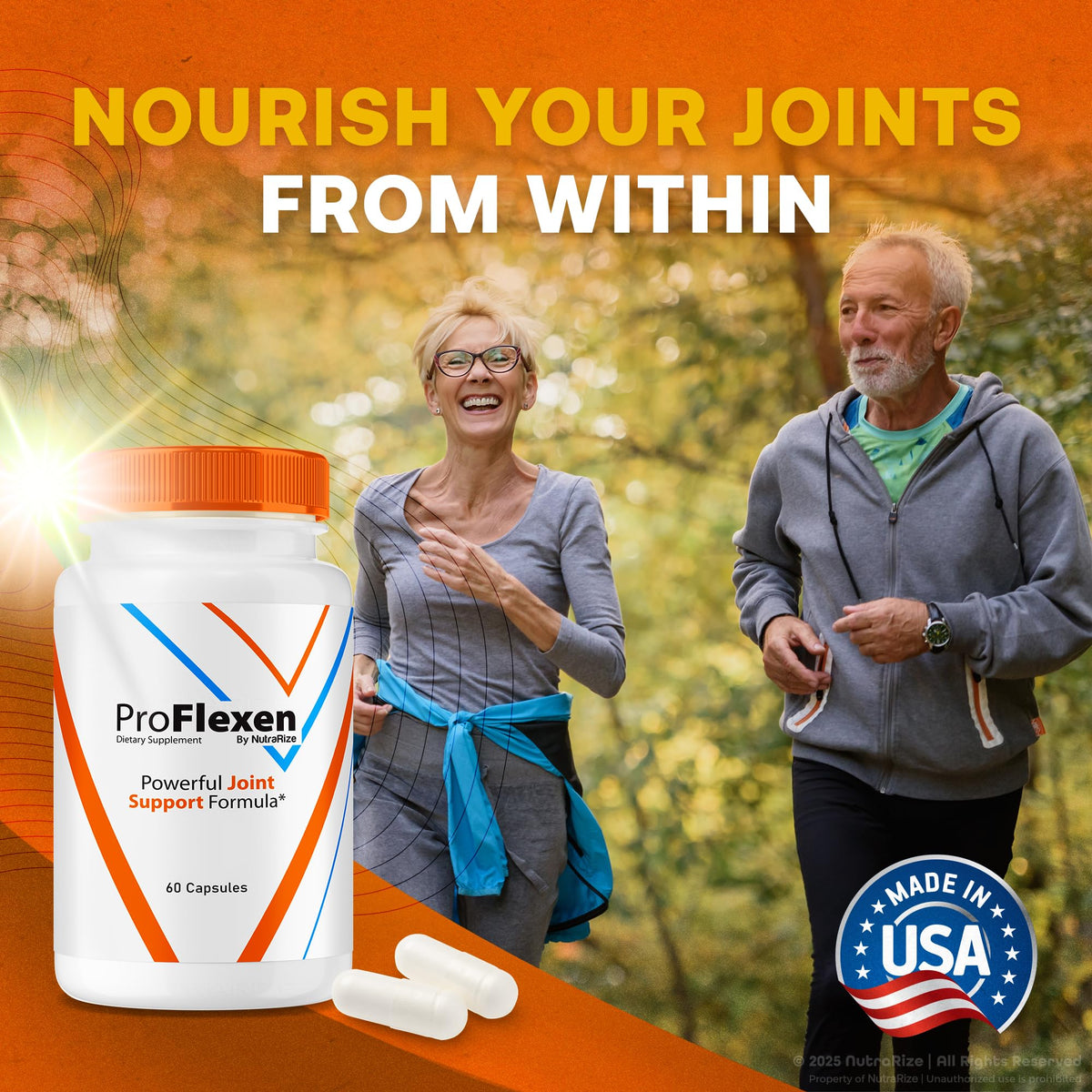 ProFlexen Capsules, ProFlexen Advanced Joint Support Formula, ProFlexen Collagen Support Pills, All Natural Supplement for Healthy and Flexible Joints, Official Pro Flexen Joint Reviews (60 Capsules) - dailyvitalstore