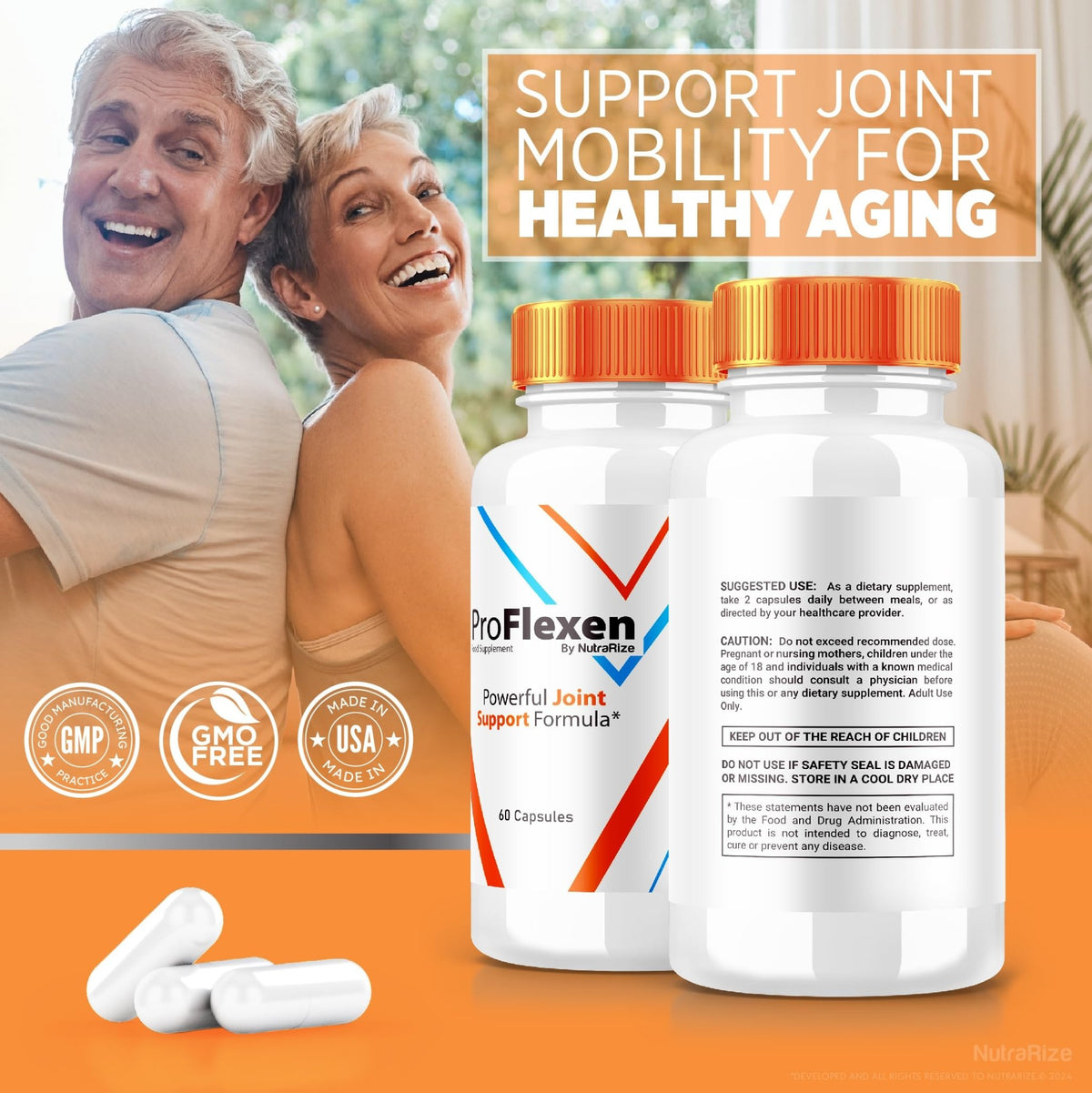 ProFlexen Capsules, ProFlexen Advanced Joint Support Formula, ProFlexen Collagen Support Pills, All Natural Supplement for Healthy and Flexible Joints, Official Pro Flexen Joint Reviews (60 Capsules) - dailyvitalstore