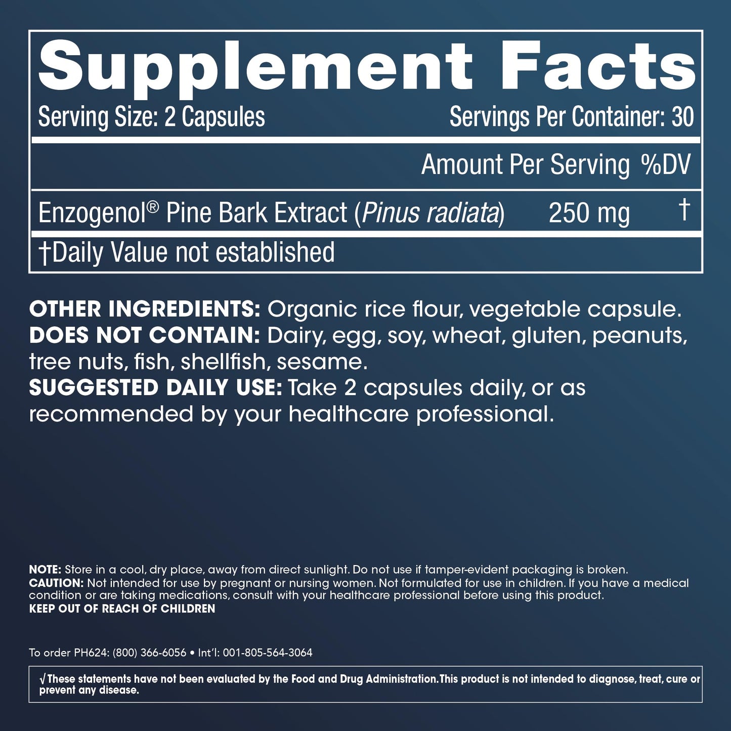 ProHealth Enzogenol Pine Bark Extract | 60 Capsules | New Zealand Sourced Antioxidant Support | Triple 3rd Party Tested, GMP Manufactured in The USA - dailyvitalstore