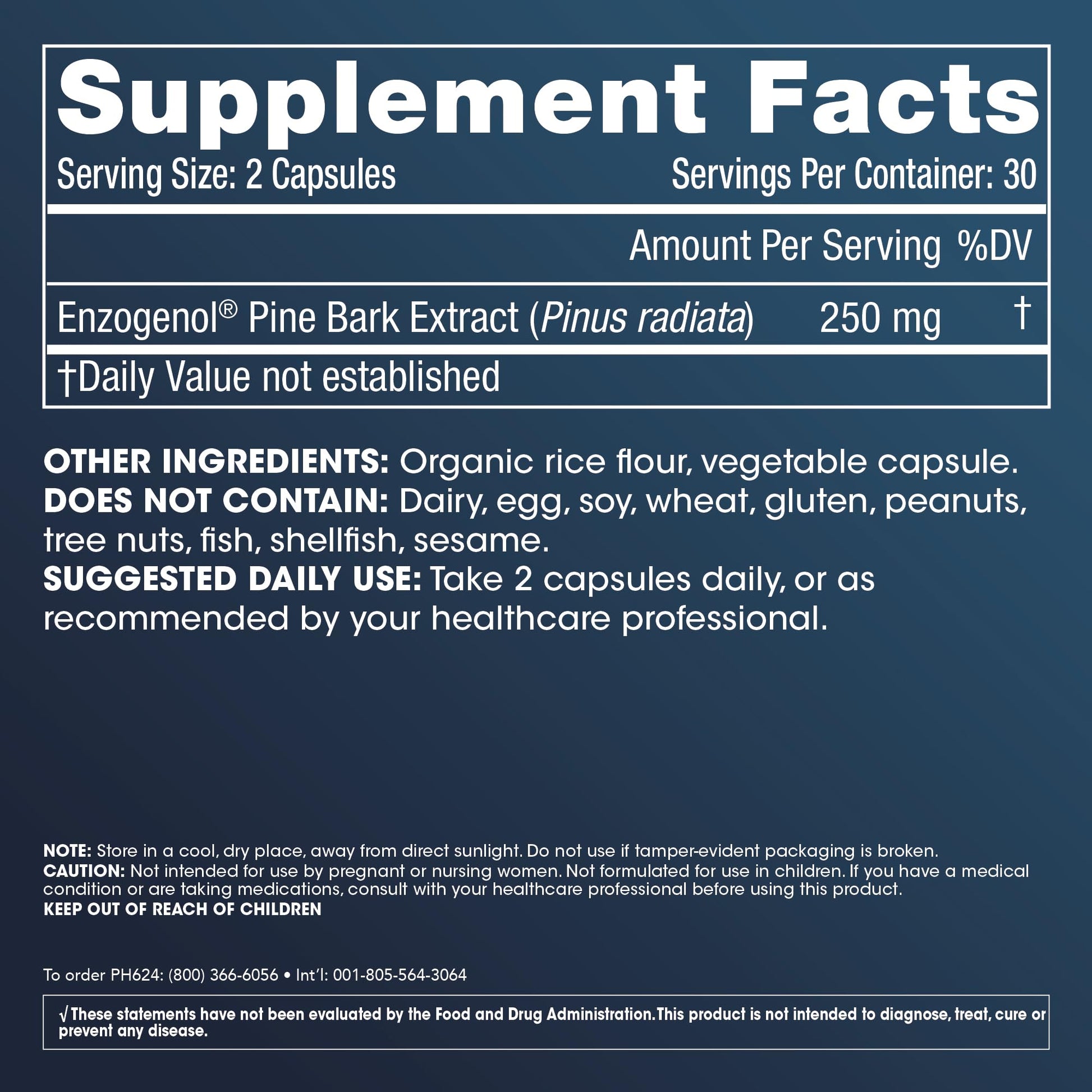 ProHealth Enzogenol Pine Bark Extract | 60 Capsules | New Zealand Sourced Antioxidant Support | Triple 3rd Party Tested, GMP Manufactured in The USA - dailyvitalstore