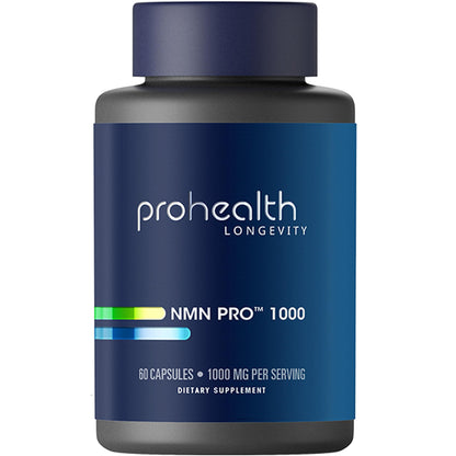 ProHealth NMN Pro 1000 (60 Capsules) Clinically Studied Uthever® NMN. NAD+ Precursor for Cellular Energy, Mitochondrial Support & Healthy Aging. - dailyvitalstore
