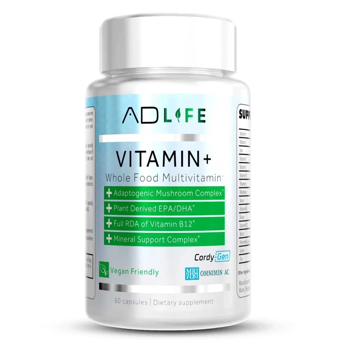 Project AD Vitamin+ Multimineral Multivitamin Supplement Complete Antioxidant, Energy & Immune Support. (60 Servings) - dailyvitalstore