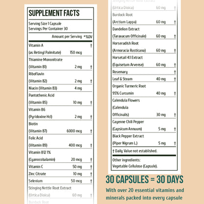 Project Anti-Aging Menopause Hair Don’t Care – Hair Growth Vitamins for Women 40+ to Support Thinning, Volume, Skin & Nails – Nutrient-Rich Supplement for Stronger, Fuller – Visible Results - dailyvitalstore