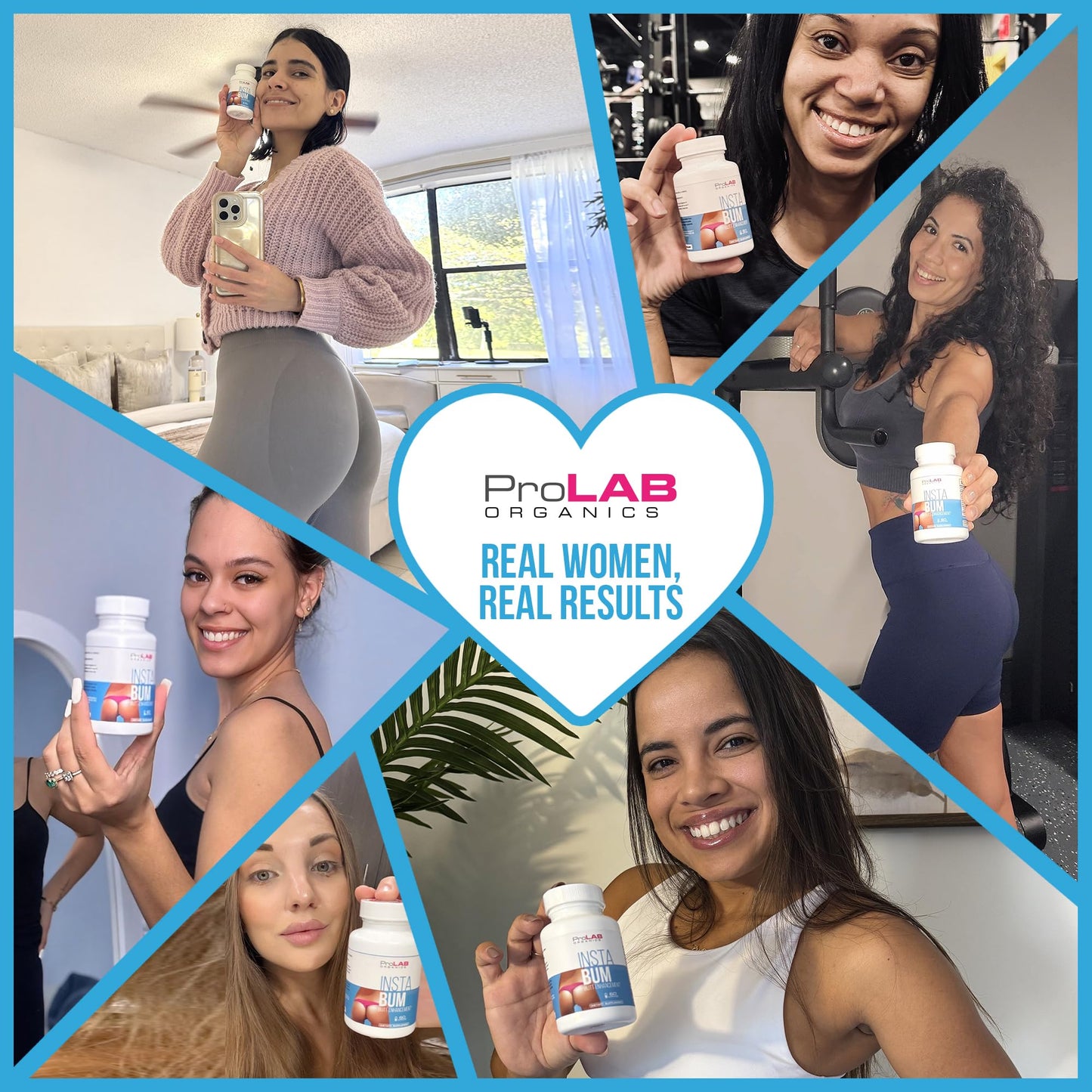 ProLab Organics InstaBum Bum Enhancement Pills – Lift, Shape, and Fill Glutes – Fast Growth for Bigger Butt and Hips – No Gummies. Visible Results in 1-2 Weeks - dailyvitalstore