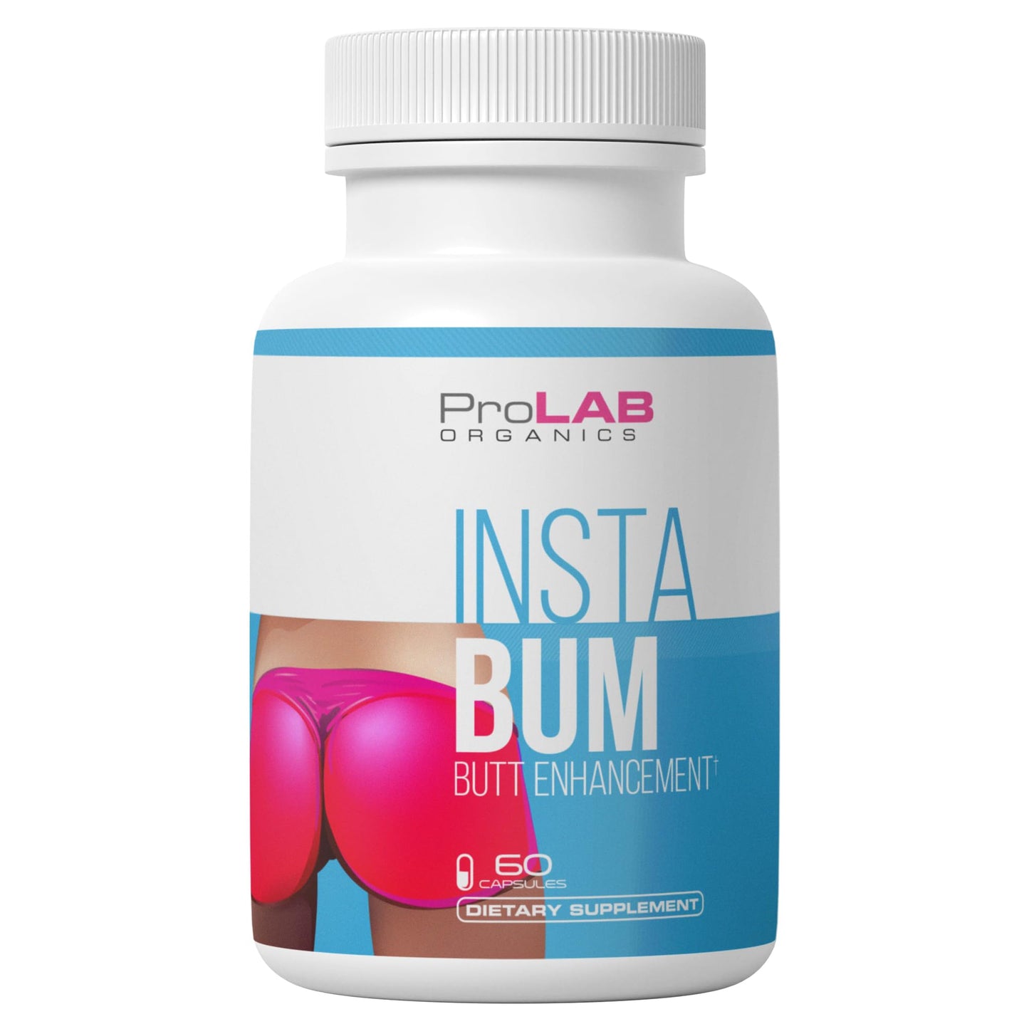ProLab Organics InstaBum Bum Enhancement Pills – Lift, Shape, and Fill Glutes – Fast Growth for Bigger Butt and Hips – No Gummies. Visible Results in 1-2 Weeks - dailyvitalstore