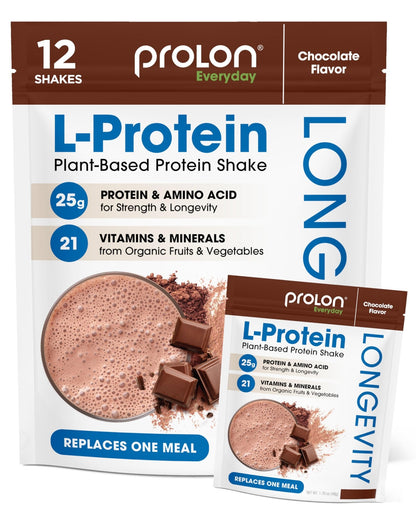 Prolon Longevity Plant Based Protein Powder | Muscle Synthesis & Repair, Healthy Aging, Boost Performance | Vitamins, Gluten Free, Amino Acids, Antioxidants - dailyvitalstore