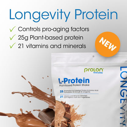 Prolon Longevity Plant Based Protein Powder | Muscle Synthesis & Repair, Healthy Aging, Boost Performance | Vitamins, Gluten Free, Amino Acids, Antioxidants - dailyvitalstore