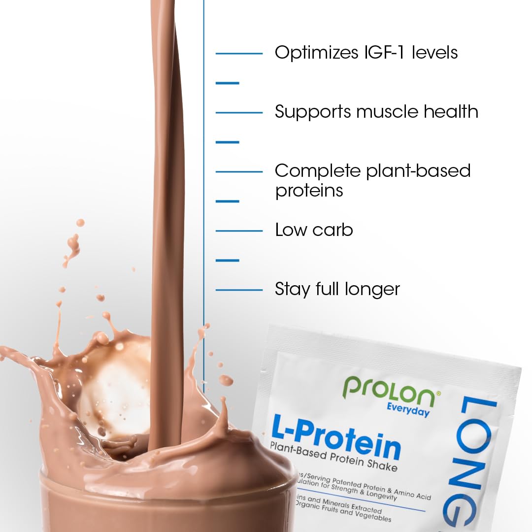 Prolon Longevity Plant Based Protein Powder | Muscle Synthesis & Repair, Healthy Aging, Boost Performance | Vitamins, Gluten Free, Amino Acids, Antioxidants - dailyvitalstore