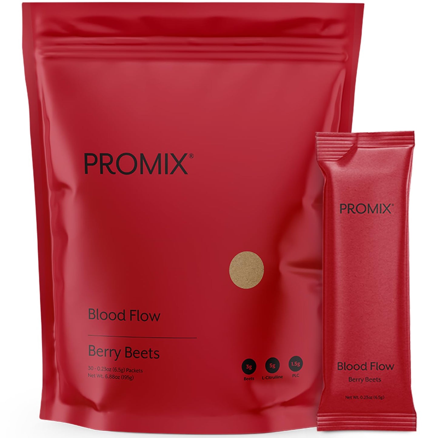 ProMix Nutrition Blood Flow - Nitric Oxide Supplement with Organic US Beet Root Powder - Cold Pressed, Low Temp Dehydration - 30 Servings - dailyvitalstore