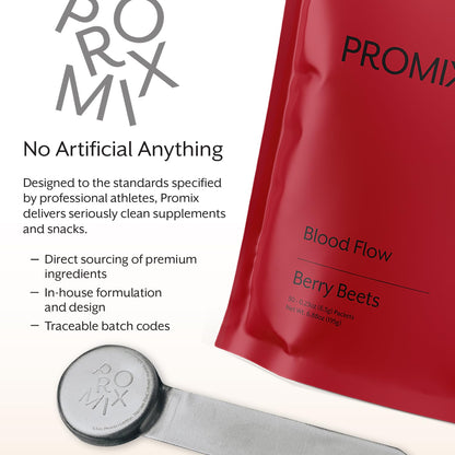ProMix Nutrition Blood Flow - Nitric Oxide Supplement with Organic US Beet Root Powder - Cold Pressed, Low Temp Dehydration - 30 Servings - dailyvitalstore
