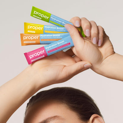Proper Hydration Sticks – Electrolyte Powder Drink Mix Packets with Trace Minerals for Rapid Hydration – Naturally Flavored – No Artificial Sweeteners - dailyvitalstore