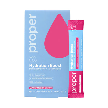 Proper Hydration Sticks – Electrolyte Powder Drink Mix Packets with Trace Minerals for Rapid Hydration – Naturally Flavored – No Artificial Sweeteners - dailyvitalstore